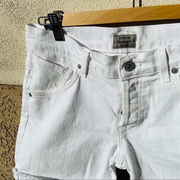 Citizens of Humanity White Jean Shorts Size 26 - Picture 2 of 8